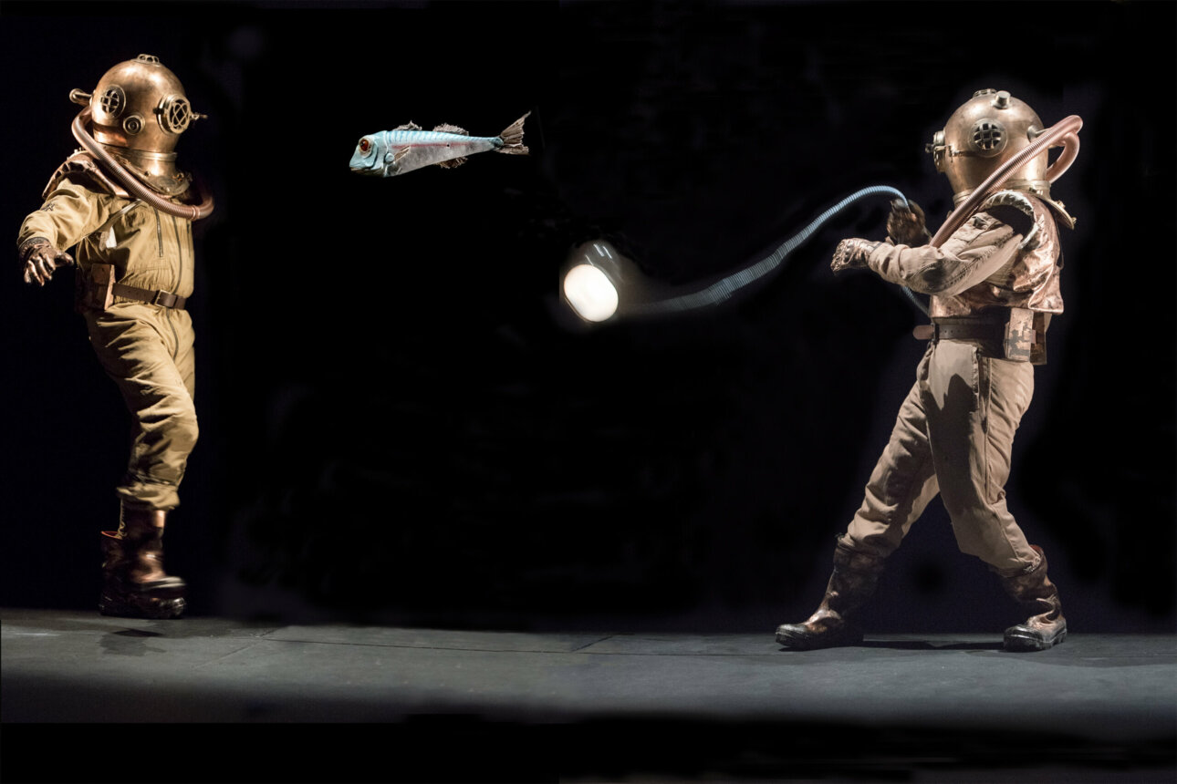 20 000 LIEUES SOUS LES MERS - Jules Verne - Christian Hecq et Valérie Lesort - Theatre du Vieux Colombier - Brigitte Enguerand
