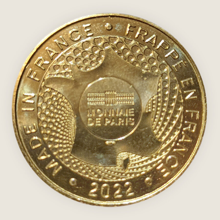 Medaille monnaie de paris commemorative moliere 400e anniversaire comedie francaise dessin eric ruf