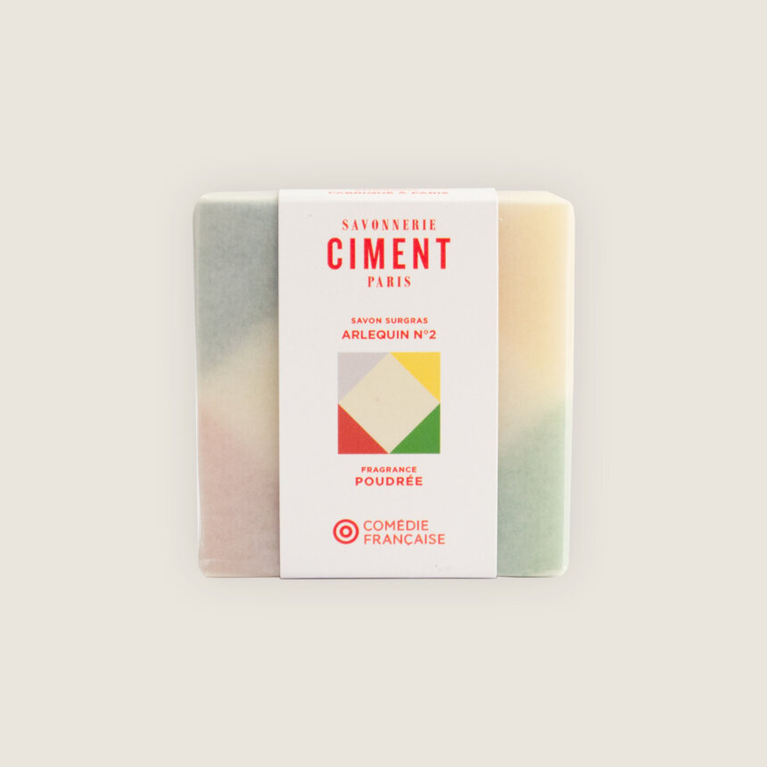 Savon Ciment - savonnerie Paris - saponification à froid - bio - naturel - arlequin - comedie francaise1