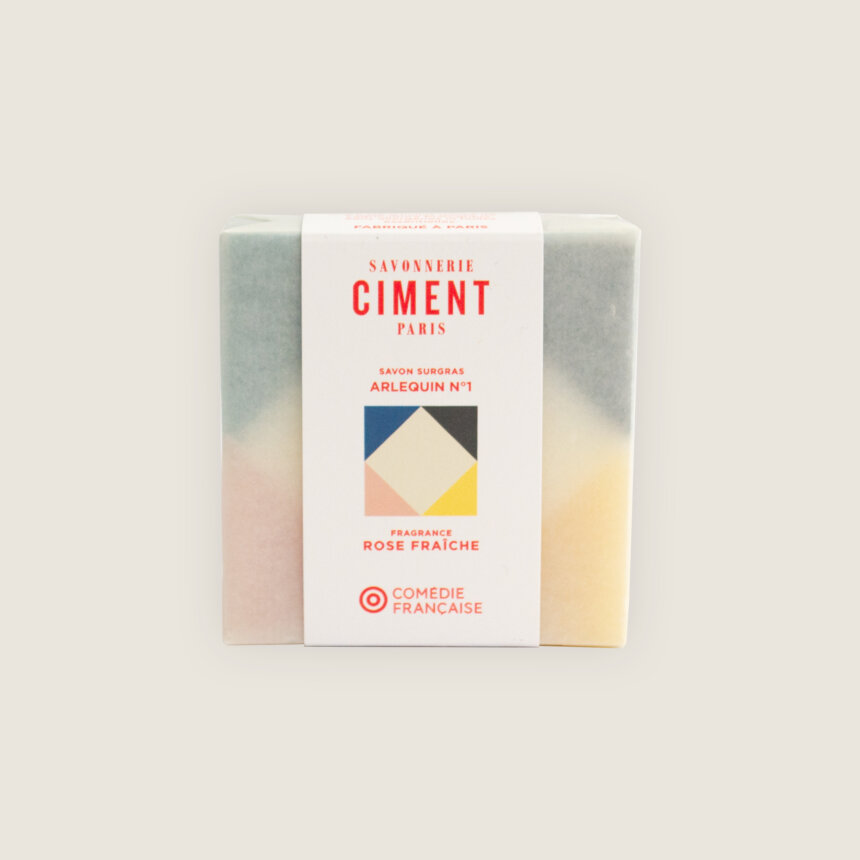 Savon Ciment - savonnerie Paris - saponification à froid - bio - naturel - arlequin - comedie francaise3