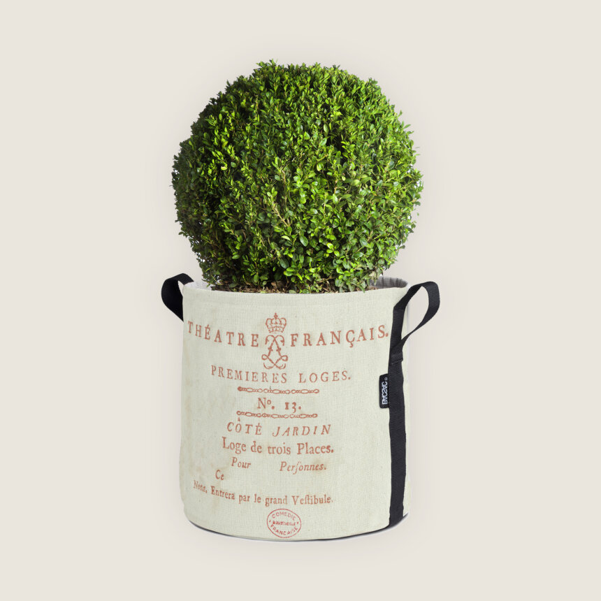 Bac Sac cache pot plante Comedie des objets comedie francaise cote cour cote jardin theatre jargon vocabulaire expression detournement stefania di petrillo godefroy de virieu