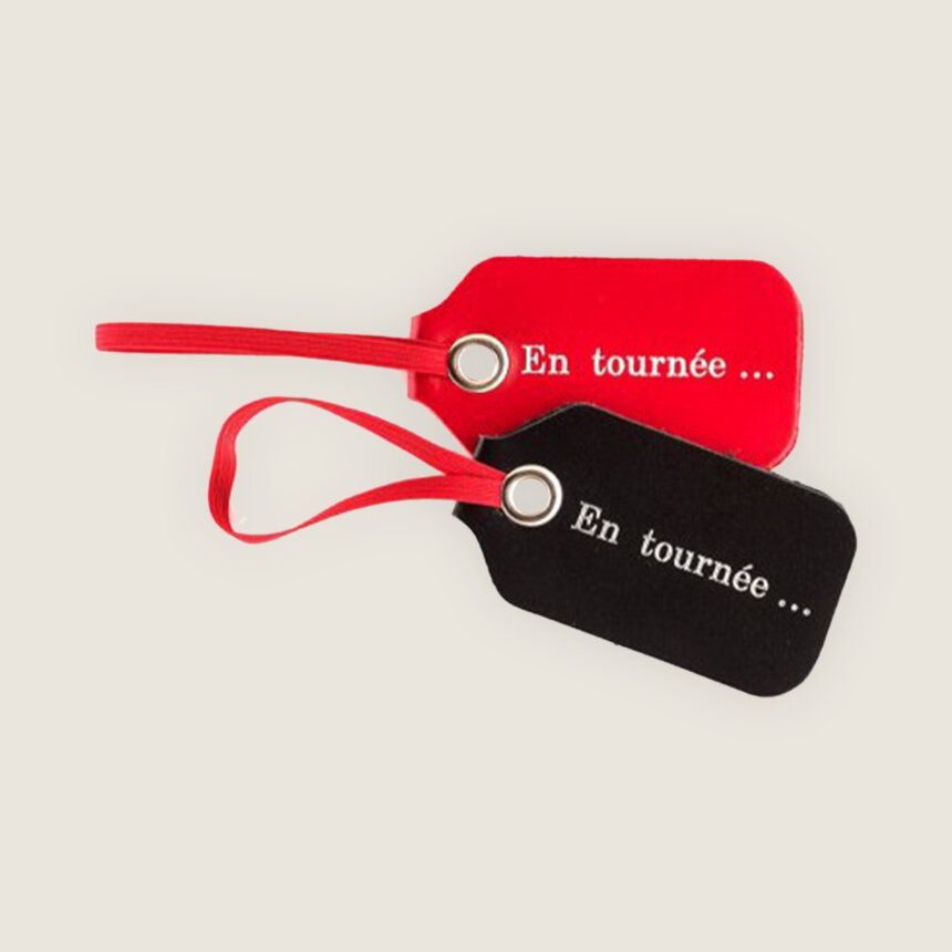 Etiquette a bagages Comedie Francaise en tournee