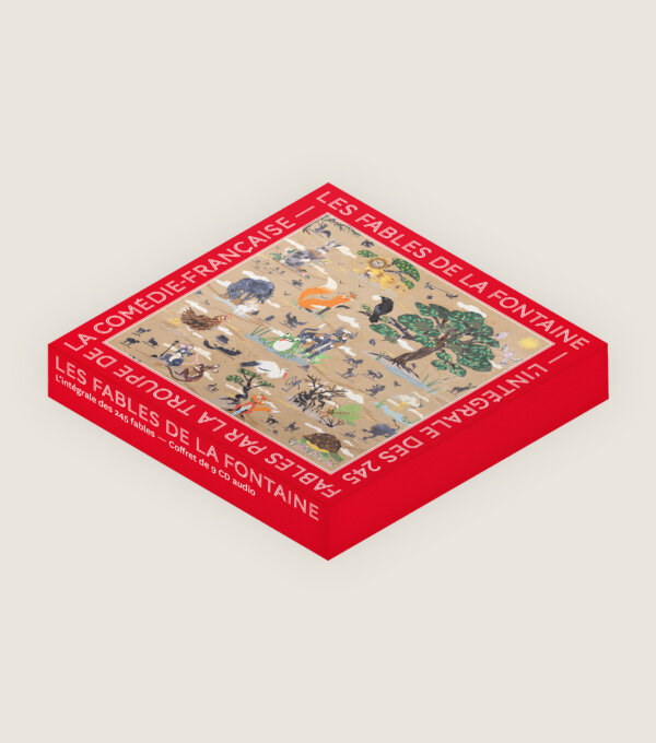 Integralite des Fables de la Fontaine lues par la Troupe de la Comedie Francaise CD audio illustration Alexandre Fabre Teste coffret