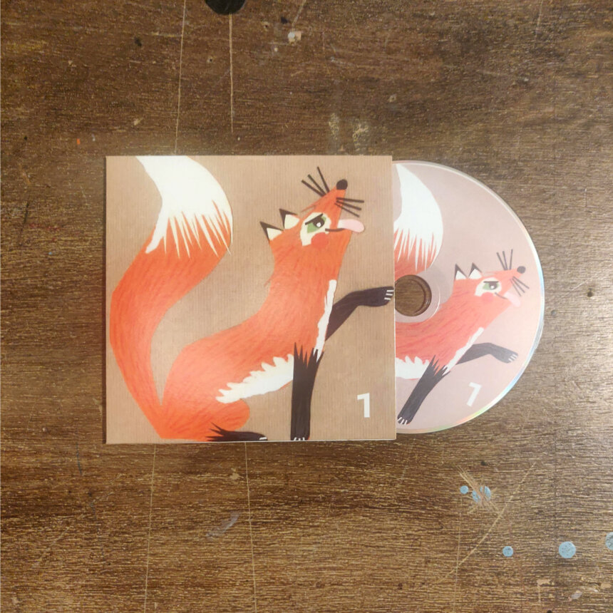 Integralite des Fables de la Fontaine lues par la Troupe de la Comedie Francaise CD audio illustration Alexandre Fabre Teste renard