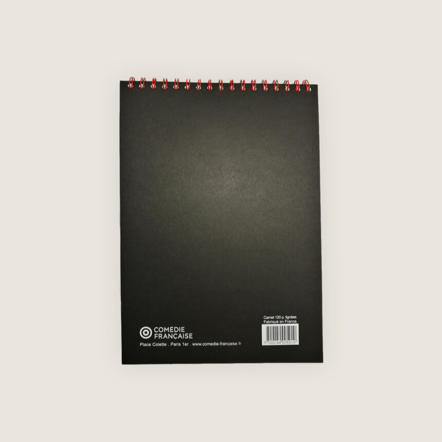 J'peux pas j'ai Comedie Francaise bloc note dos