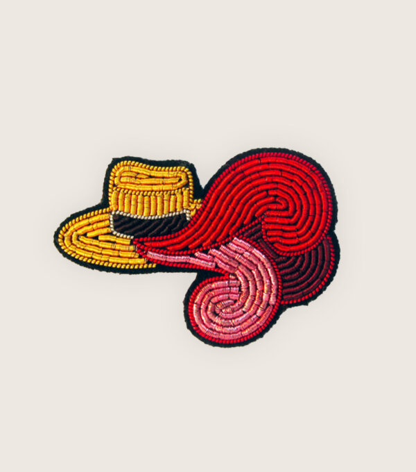 Macon et Lesquoy x Comedie Francaise - Broche brodée a la main - accessoire mode - idee cadeau theatre - Panache