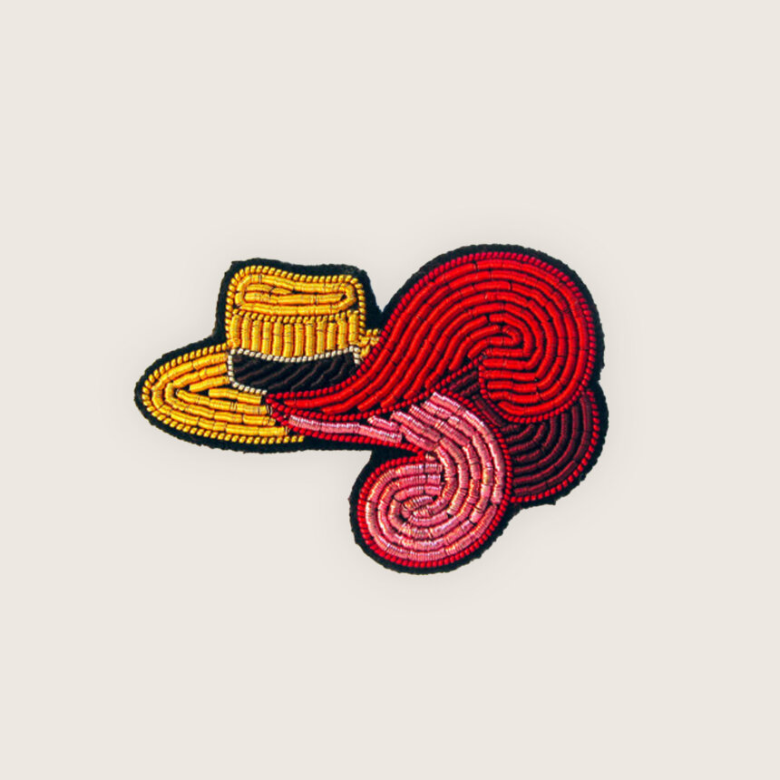 Macon et Lesquoy x Comedie Francaise - Broche brodée a la main - accessoire mode - idee cadeau theatre - Panache