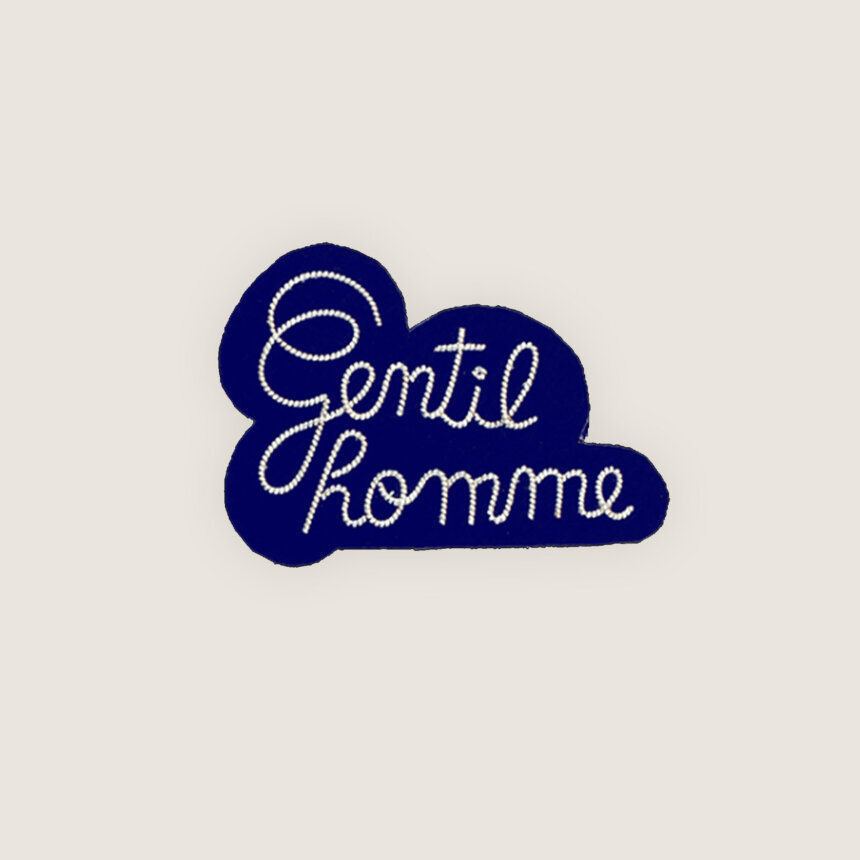 Macon et Lesquoy x Comedie Francaise - Broche brodée a la main - accessoire mode - idee cadeau theatre - gentilhomme