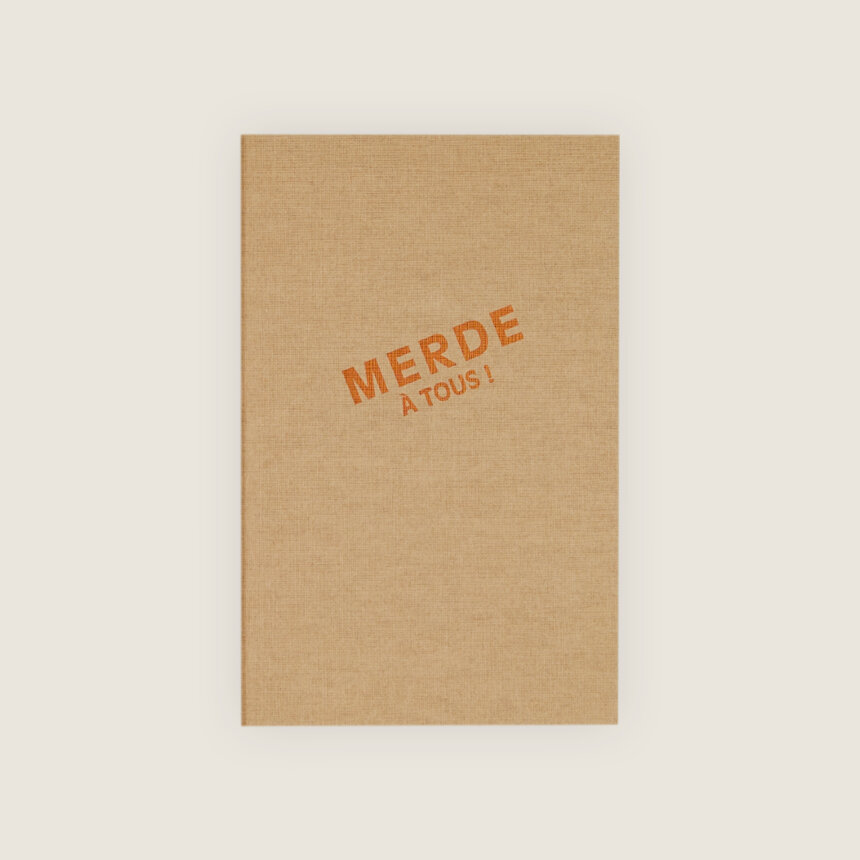 Typographe Comédie Francaise - Papeterie - Fabriqué en France Belgique - Carnet Merde