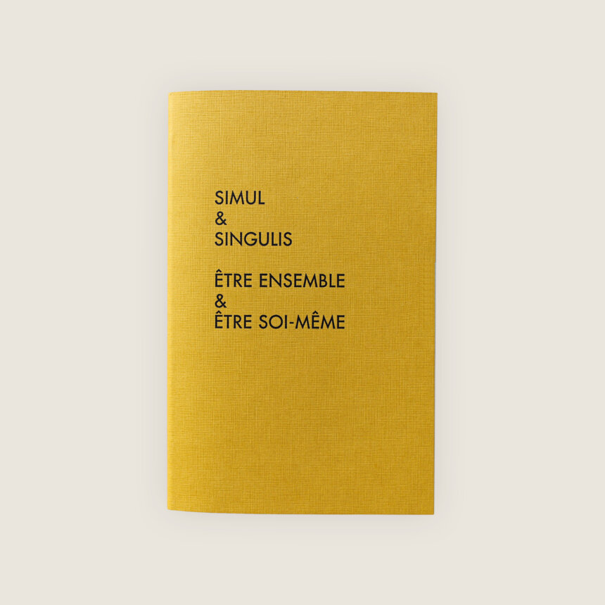 Typographe Comédie Francaise - Papeterie - Fabriqué en France Belgique - Devise Simul Et Singlus Etre ensemble et etre soi meme