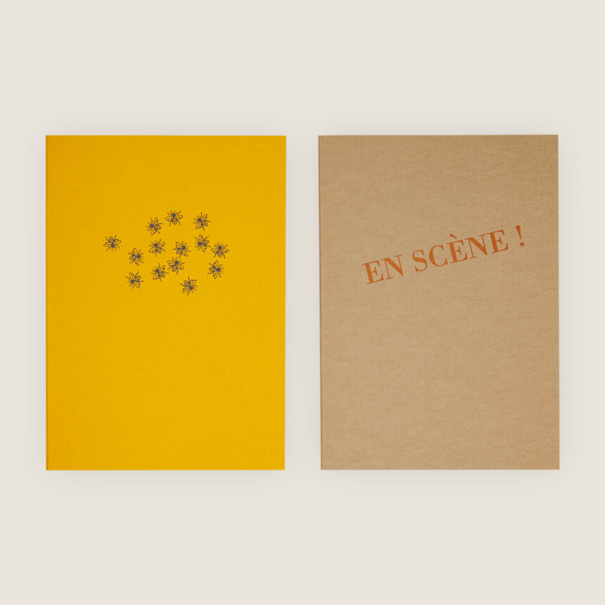 Typographe Comédie Francaise - Papeterie - Fabriqué en France Belgique - Lot de 2 carnets