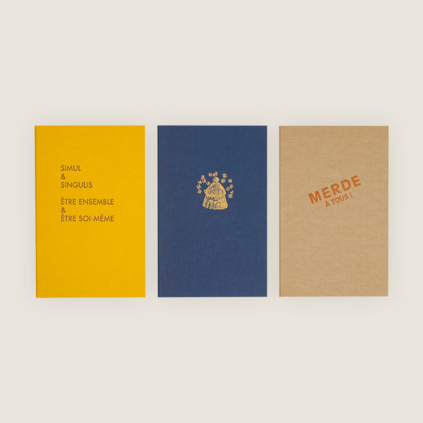 Typographe Comédie Francaise - Papeterie - Fabriqué en France Belgique - Lot de 3 carnets