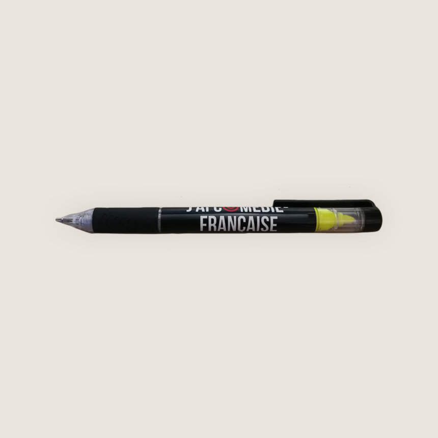 j'peux pas j'ai comédie francaise idee cadeau theatre ado adolescent etudiant stylo surligneur jaune