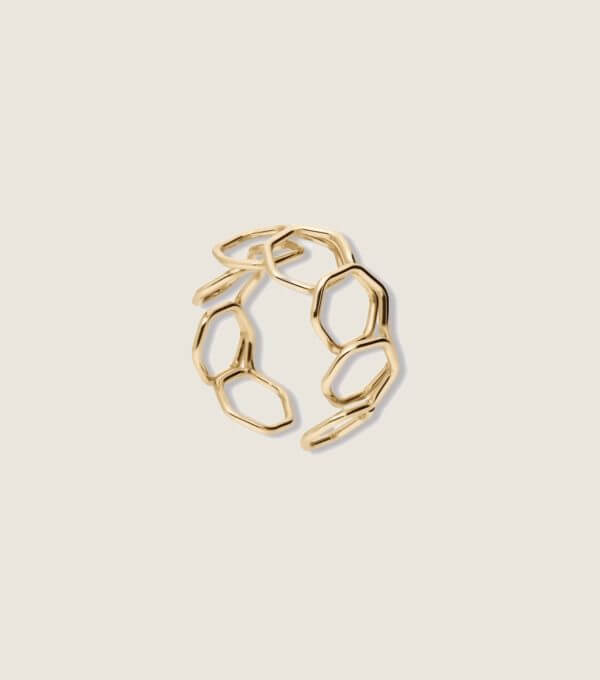 Atelier Paulin Comedie Francaise Bijoux Gold Filled Ruche BAgue