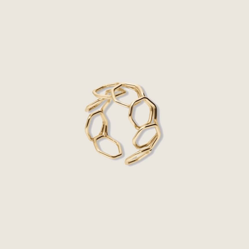 Atelier Paulin Comedie Francaise Bijoux Gold Filled Ruche BAgue