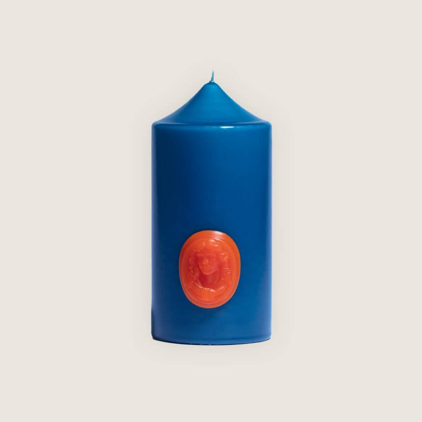 Cierge Trudon Comedie Francaise came Molière bleu