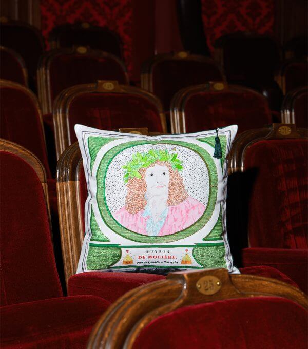 Marin Montagut Comedie Francaise Moliere coussin