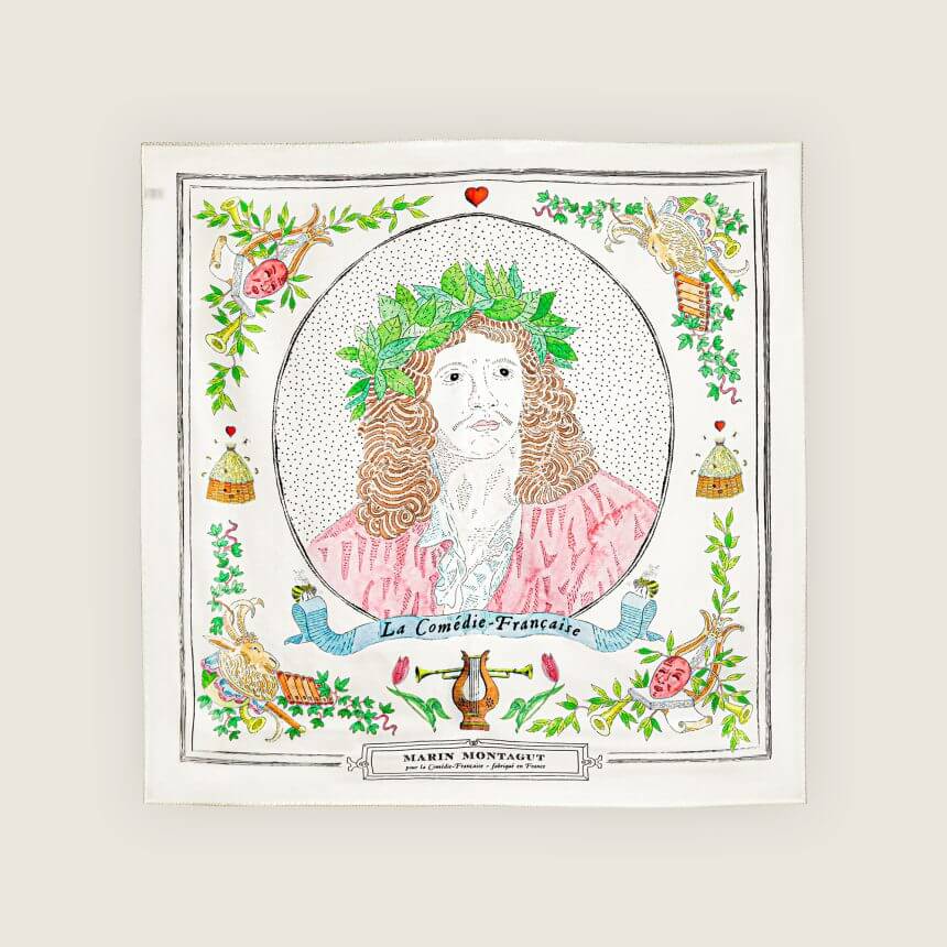 Marin Montagut Comedie Francaise Moliere foulard